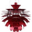 Petal 24" Chandelier 506-RED