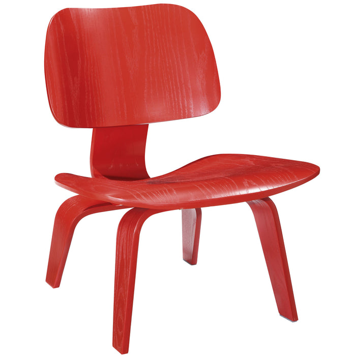 Fathom Wood Lounge Chair 510-RED