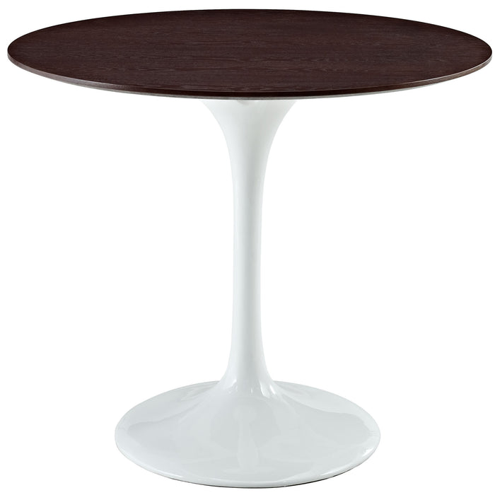 Lippa 36" Round Walnut Dining Table 524-WHI