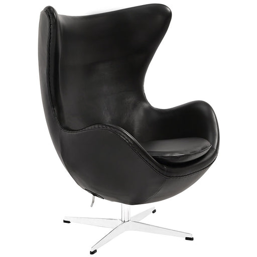 Glove Leather Lounge Chair 528-BLK