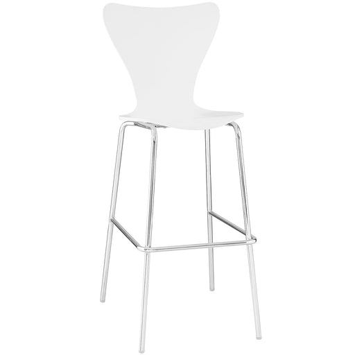 Ernie Wood Bar Stool 538-WHI