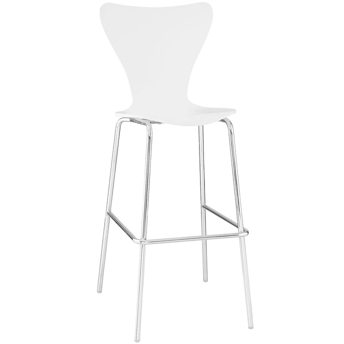 Ernie Wood Bar Stool 538-WHI