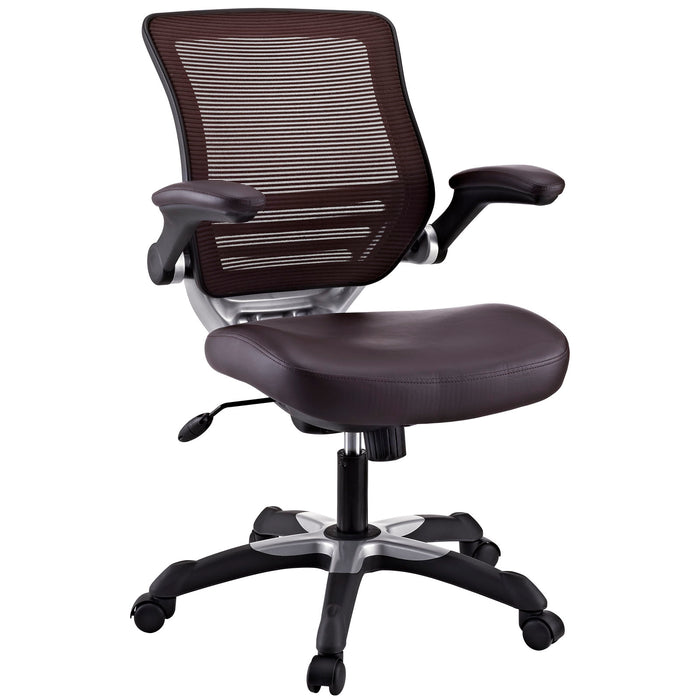 Edge Vinyl Office Chair 595-BRN