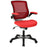 Edge Vinyl Office Chair 595-RED