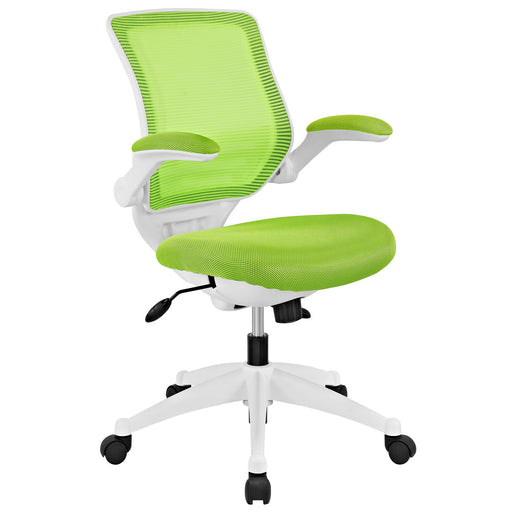 Edge White Base Office Chair 596-GRN