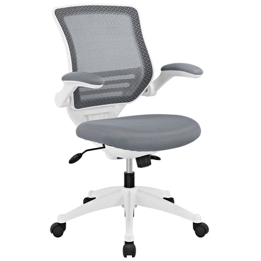 Edge White Base Office Chair 596-GRY