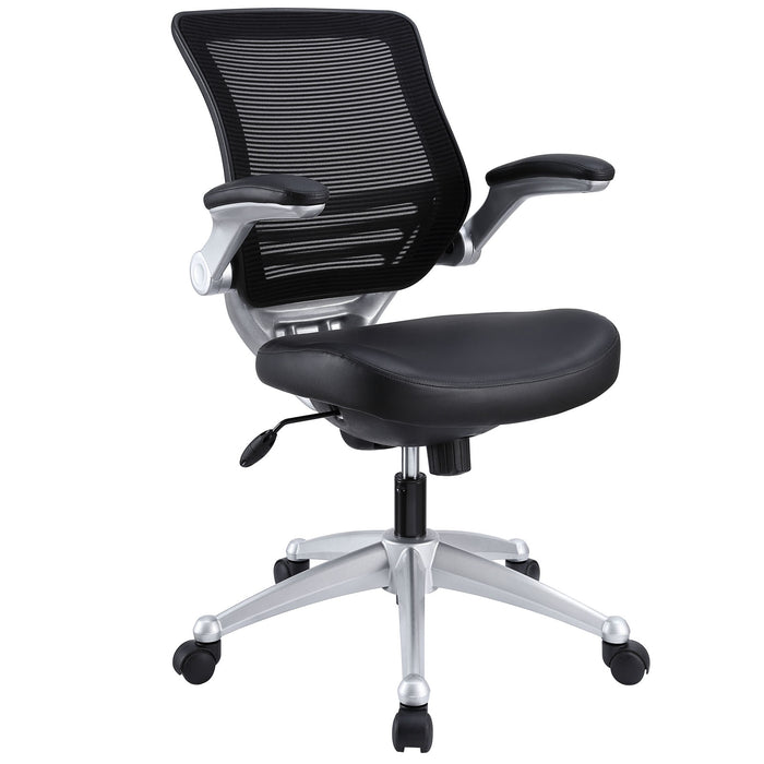 Edge Leather Office Chair 597-BLK