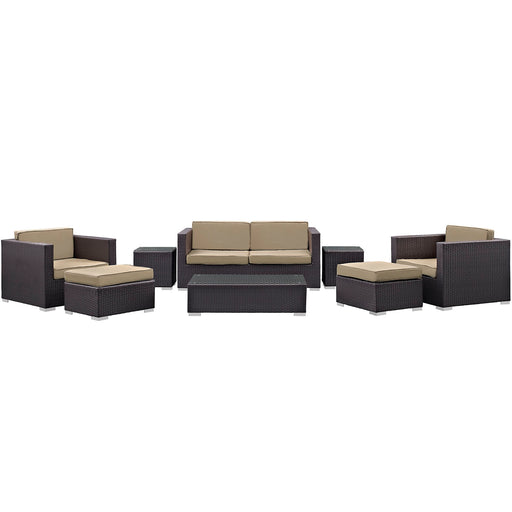 Venice 8 Piece Outdoor Patio Sofa Set 610-EXP-MOC-SET