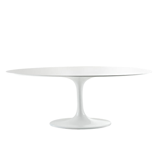 Lippa 78" Oval Fiberglass Dining Table 624-WHI