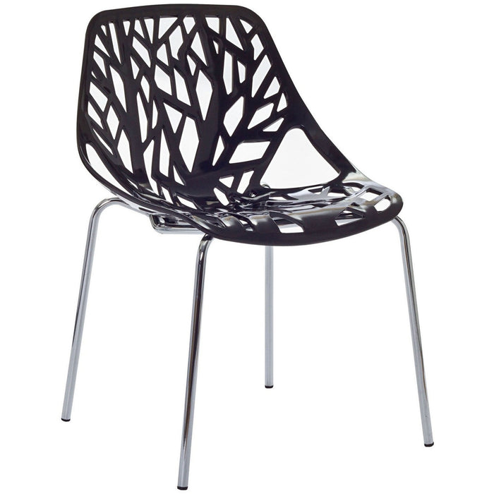 Stencil Dining Side Chair 651-BLK