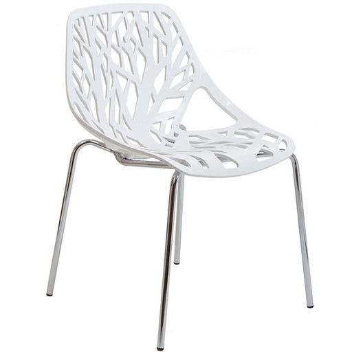 Stencil Dining Side Chair 651-WHI