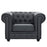 Chesterfield Leather Armchair 699-BLK