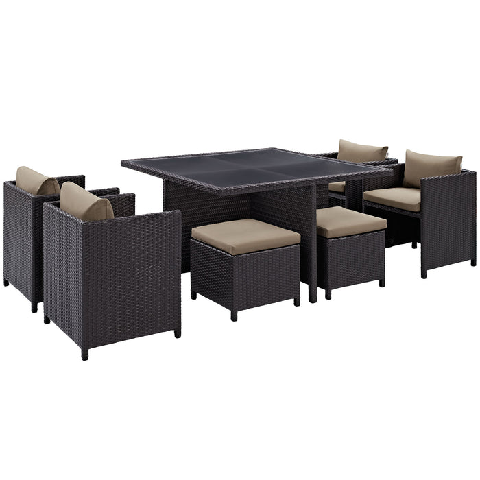 Inverse 9 Piece Outdoor Patio Dining Set 726-EXP-MOC