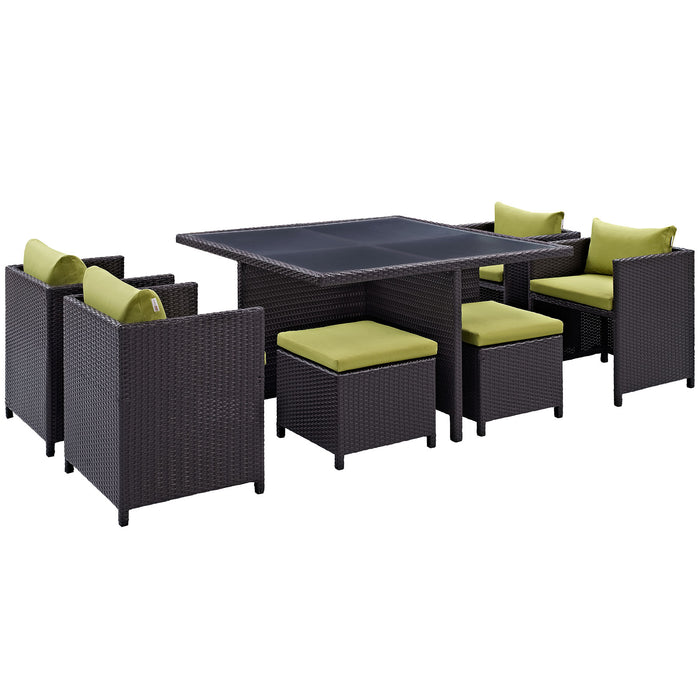 Inverse 9 Piece Outdoor Patio Dining Set 726-EXP-PER