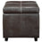 Treasure Upholstered Vinyl Ottoman 814-BRN