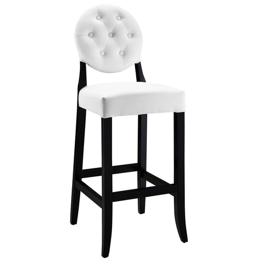 Button Bar Stool 816-WHI