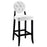 Button Bar Stool 816-WHI