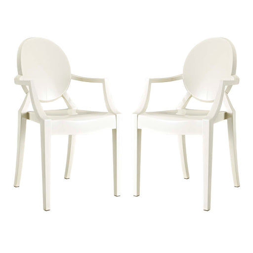 Casper Dining Armchairs Set of 2 905-WHI