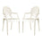 Casper Dining Armchairs Set of 2 905-WHI