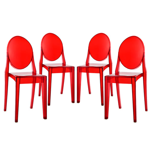 Casper Dining Chairs Set of 4 908-RED