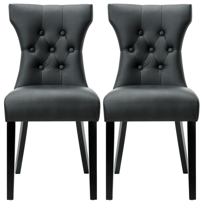 Silhouette Dining Chairs Set of 2 911-BLK