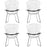 CAD Dining Chairs Set of 4 926-BLK