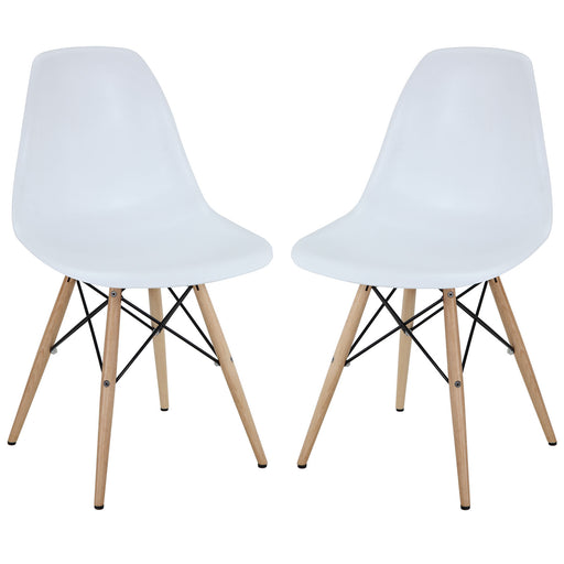 Pyramid Dining Side Chairs Set of 2 928-WHI