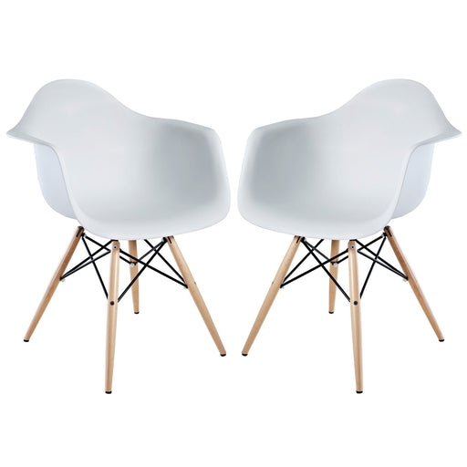 Pyramid Dining Armchair Set of 2 929-WHI