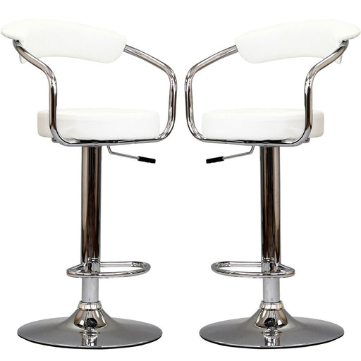 Diner Bar Stool Set of 2 930-WHI