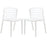 Curvy Dining Chairs Set of 2 935-WHI