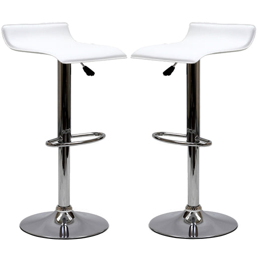 Gloria Bar Stool Set of 2 937-WHI