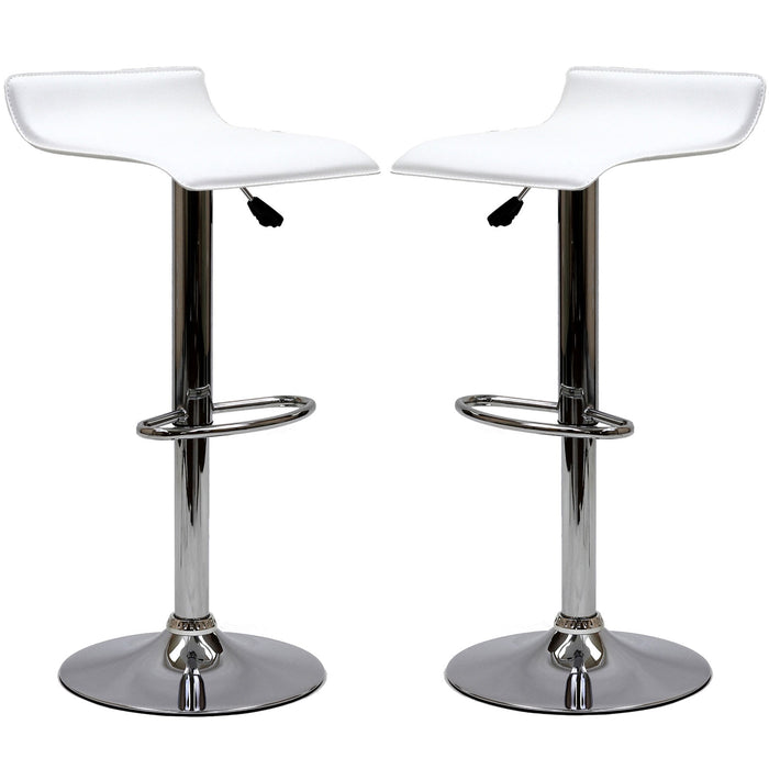 Gloria Bar Stool Set of 2 937-WHI