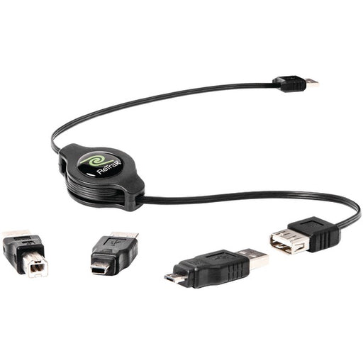 USB EXTNT CBLE/3 TIPS BLK