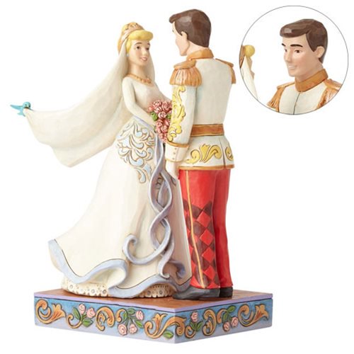 Disney Traditions Cinderella and Prince Wedding Statue      