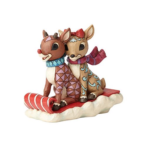 Rudolph the Red-Nosed Reindeer Rudolph and Clarice Statue   