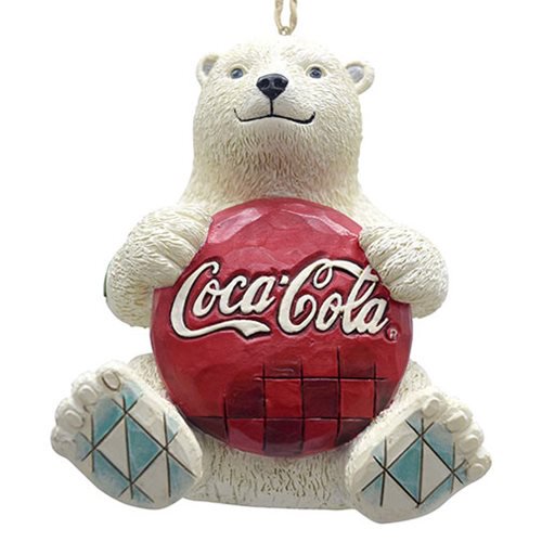 Coca-Cola Polar Bear with Coke Logo Ornament by Jim Shore   