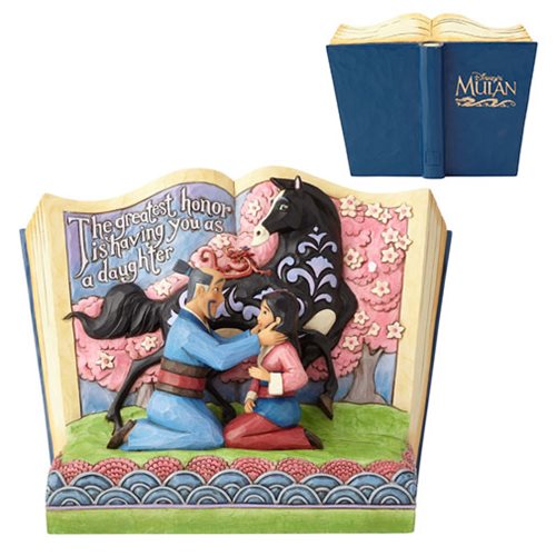 Disney Traditions Mulan 20th Anniversary Storybook Statue   