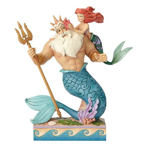 Disney Traditions The Little Mermaid Ariel and Triton Statue