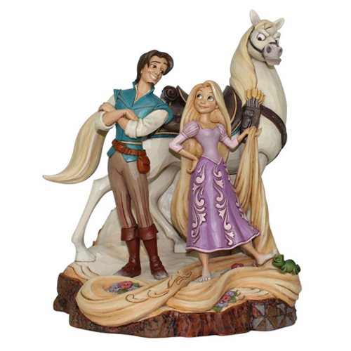 Disney Traditions Tangled Carved by Heart Statue            