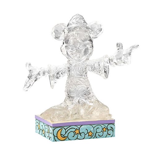 Disney Traditions Ice Bright Sorcerer Mickey Mouse Statue   