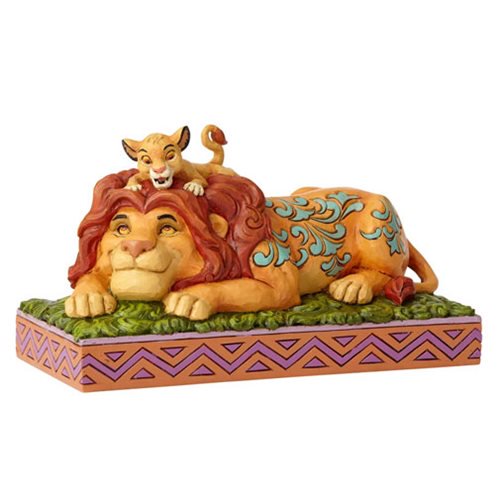 Disney Traditions Lion King Simba and Mufasa Statue         