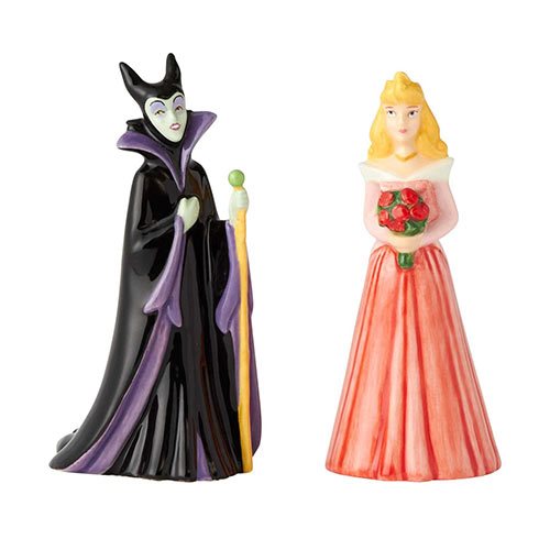 Sleeping Beauty Aurora and Maleficent Salt and Pepper Set   