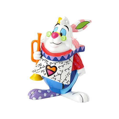 Disney White Rabbit Mini Statue by Romero Britto            