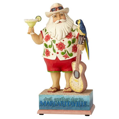 Margaritaville Strummin Santa Musical Statue by Jim Shore   