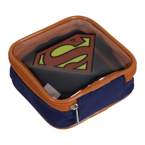 Superman Logo Square Zipper Pouch                           