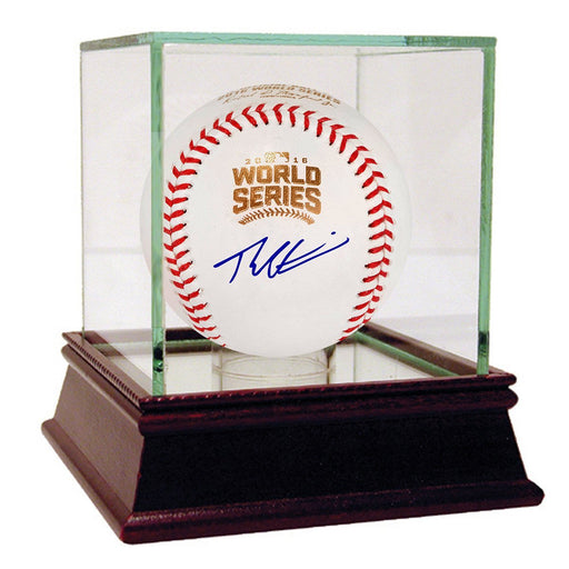 Theo Epstein Signed 2016 World Series Logo Baseball