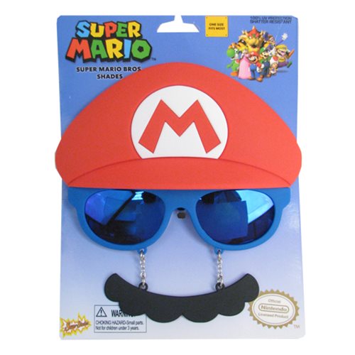 Super Mario Bros. Mario Mustache Sun-Staches                