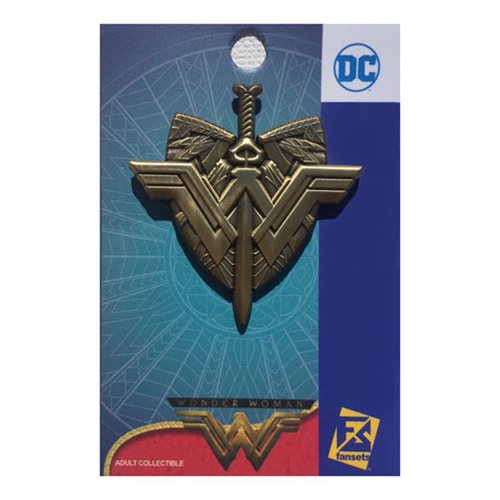 Wonder Woman Movie Logo with Sword and Shield Pin           