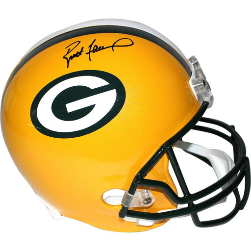 Brett Favre Signed Packers Full Size Replica Helmet (Favre Holo & SSM Auth)