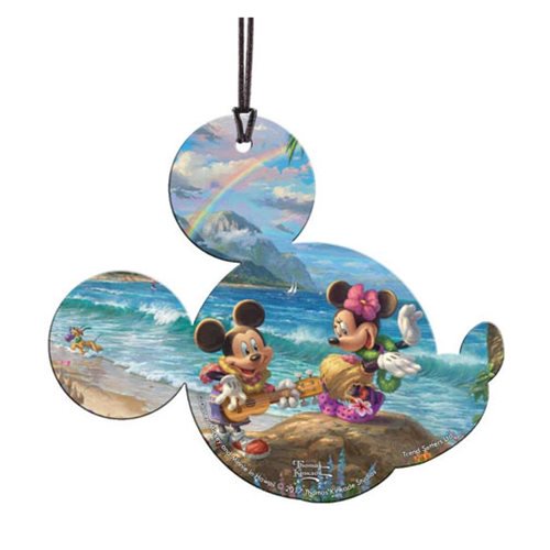 Disney Mickey and Minnie in Hawaii Hanging Acrylic Print    